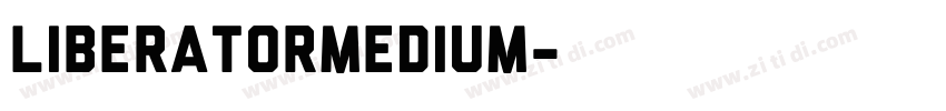 LiberatorMedium字体转换