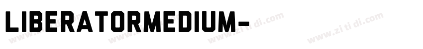 LiberatorMedium字体转换