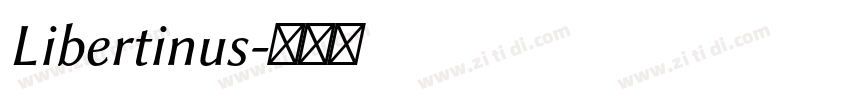 Libertinus字体转换 Libertinus字体转换
