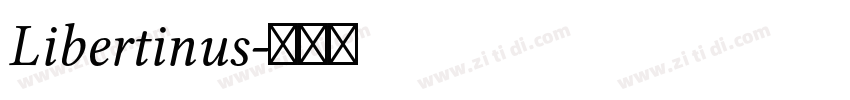 Libertinus字体转换 Libertinus字体转换