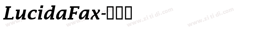 LucidaFax字体转换