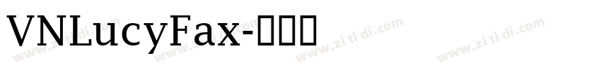 VNLucyFax字体转换
