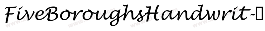 FiveBoroughsHandwrit字体转换