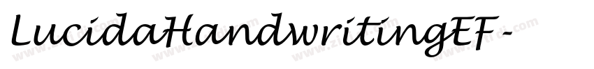 LucidaHandwritingEF字体转换