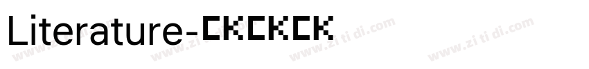 Literature字体转换