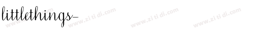 littlethings字体转换