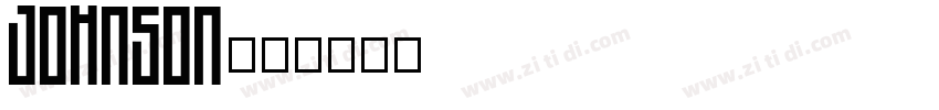 JOHNSON字体字体转换