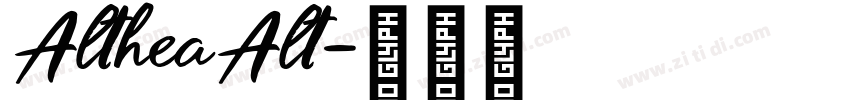 AltheaAlt字体转换