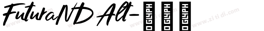 FuturaNDAlt字体转换