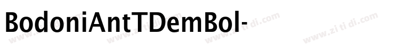 BodoniAntTDemBol字体转换