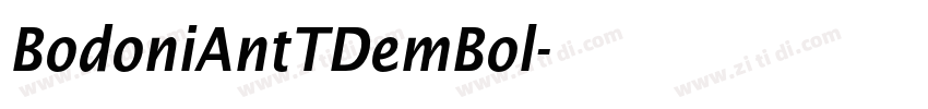 BodoniAntTDemBol字体转换