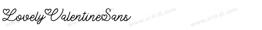 LovelyValentineSans字体转换