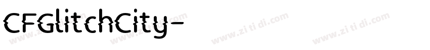 CFGlitchCity字体转换