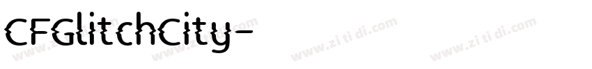 CFGlitchCity字体转换