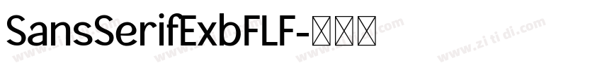 SansSerifExbFLF字体转换