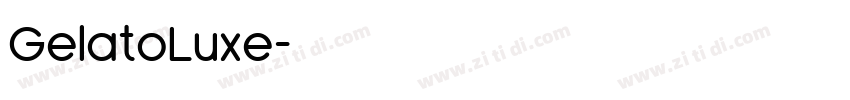 GelatoLuxe字体转换