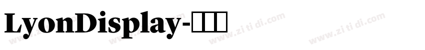 LyonDisplay字体转换