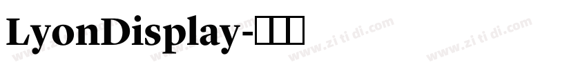 LyonDisplay字体转换