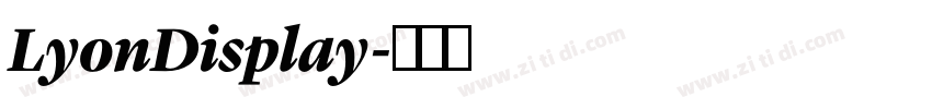 LyonDisplay字体转换