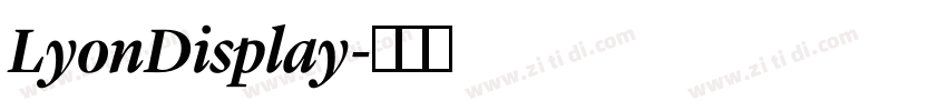 LyonDisplay字体转换