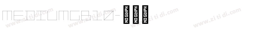 MediumGB10字体转换