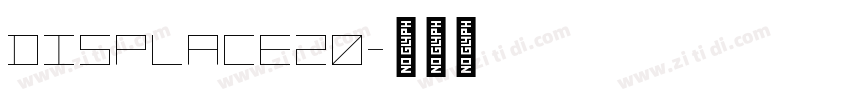 displace20字体转换