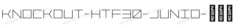 Knockout-htf30-Junio字体转换