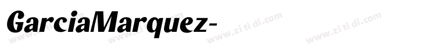 GarciaMarquez字体转换