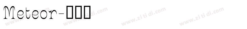 Meteor字体转换