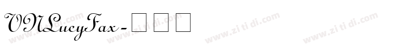 VNLucyFax字体转换