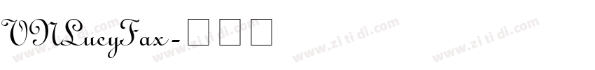 VNLucyFax字体转换
