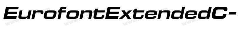 EurofontExtendedC字体转换