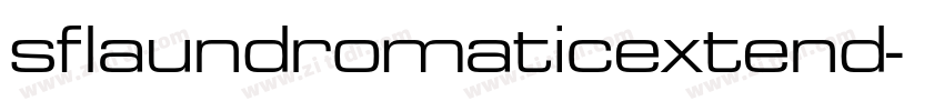 sflaundromaticextend字体转换