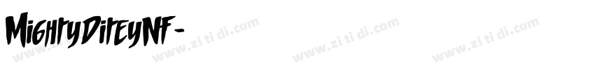 MightyDiteyNF字体转换