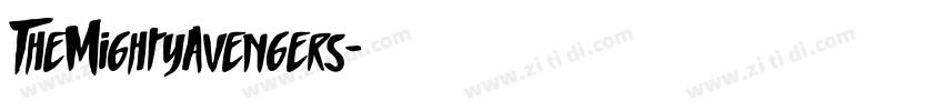 TheMightyAvengers字体转换