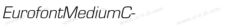 EurofontMediumC字体转换