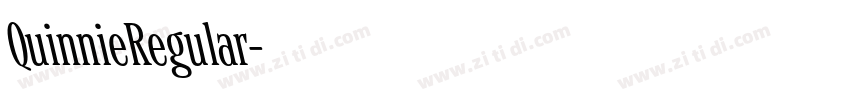 QuinnieRegular字体转换