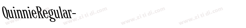 QuinnieRegular字体转换