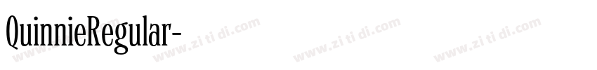 QuinnieRegular字体转换