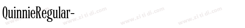 QuinnieRegular字体转换