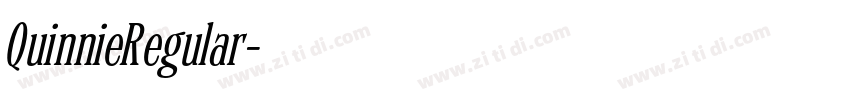 QuinnieRegular字体转换