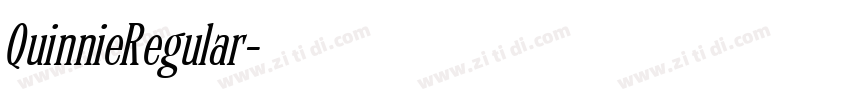 QuinnieRegular字体转换