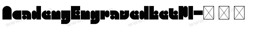 AcademyEngravedLetPl字体转换