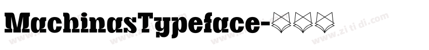 MachinasTypeface字体转换