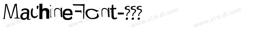 MachineFont字体转换