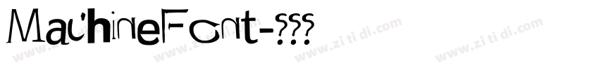 MachineFont字体转换