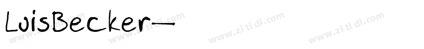 LuisBecker字体转换