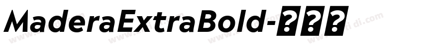 MaderaExtraBold字体转换