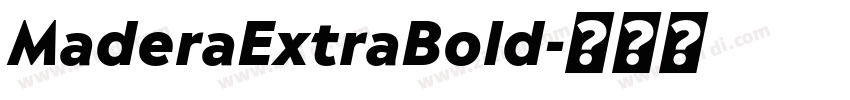 MaderaExtraBold字体转换