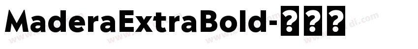 MaderaExtraBold字体转换
